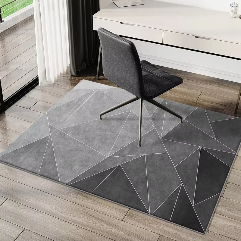 Home Bathroom Wear - VIKAMA Modern Geometric Chair Floor Mat