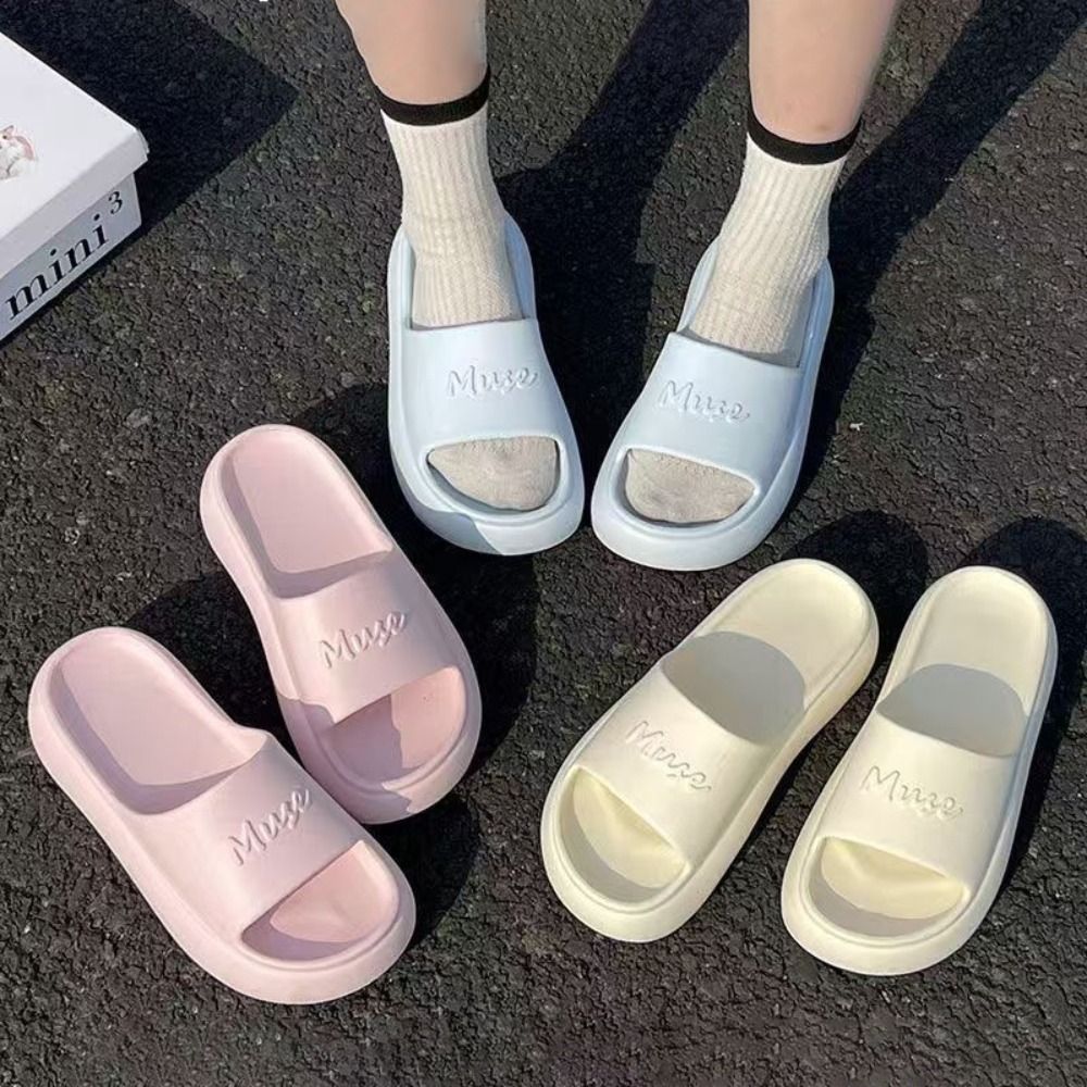 Home Bathroom Wear - Fashion Non-slip Thick Sole Slippers Height