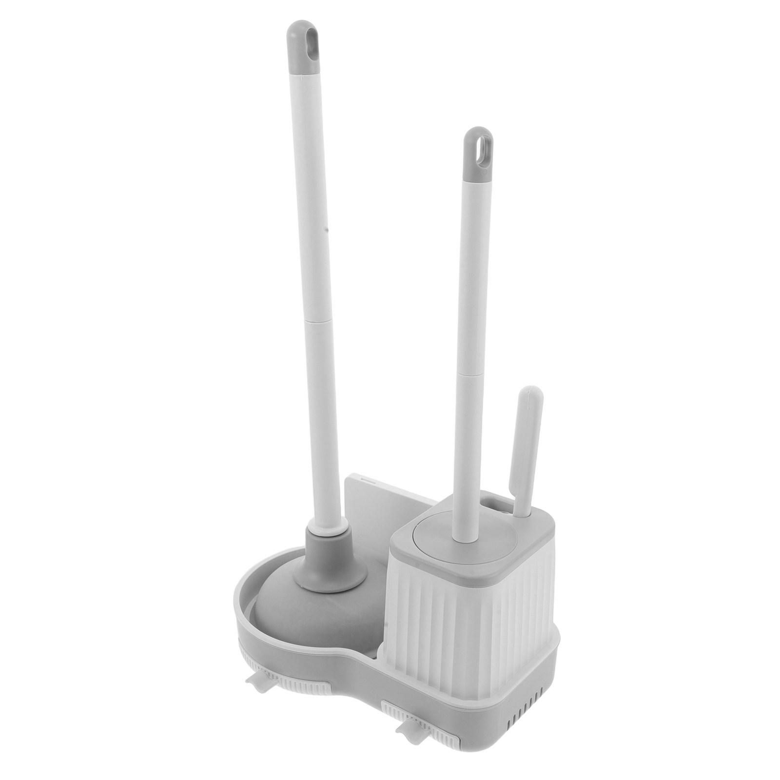 Home Bathroom Cleaning Kit - 1Set Toilet Brush Set Wall-Mounted Bathroom
