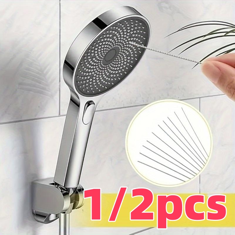 Home Bathroom Cleaning Kit - 10 Stainless Steel Needle Shower Head