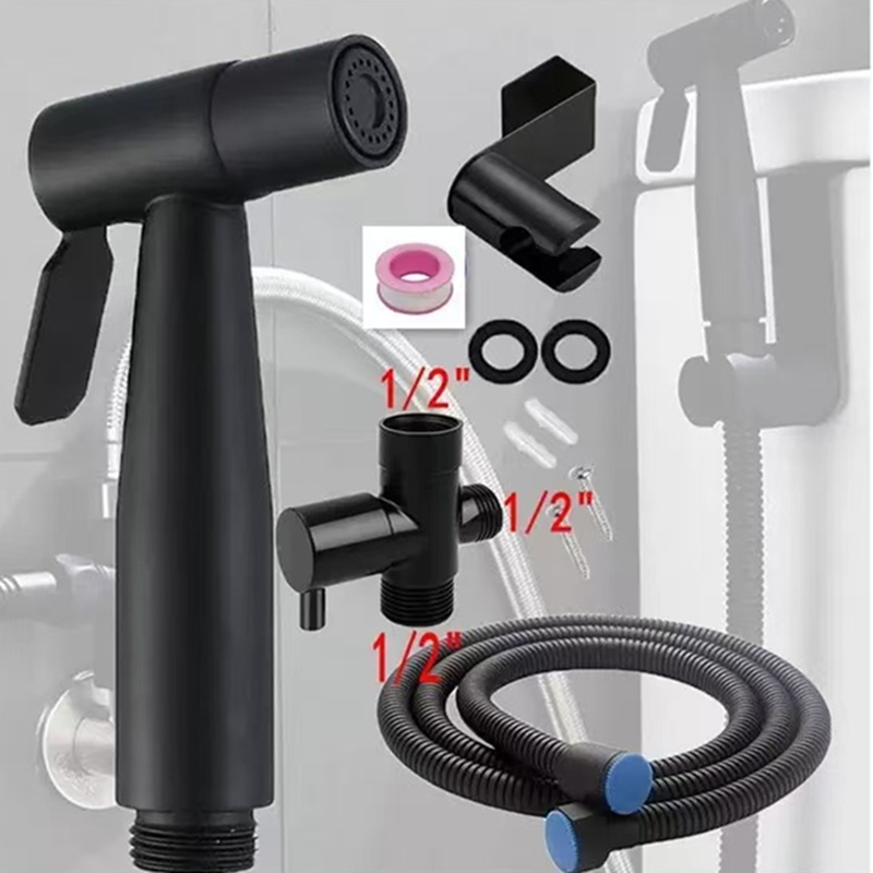 Home Bathroom Cleaning Kit - Handheld Toilet Bidet Sprayer Set Kit