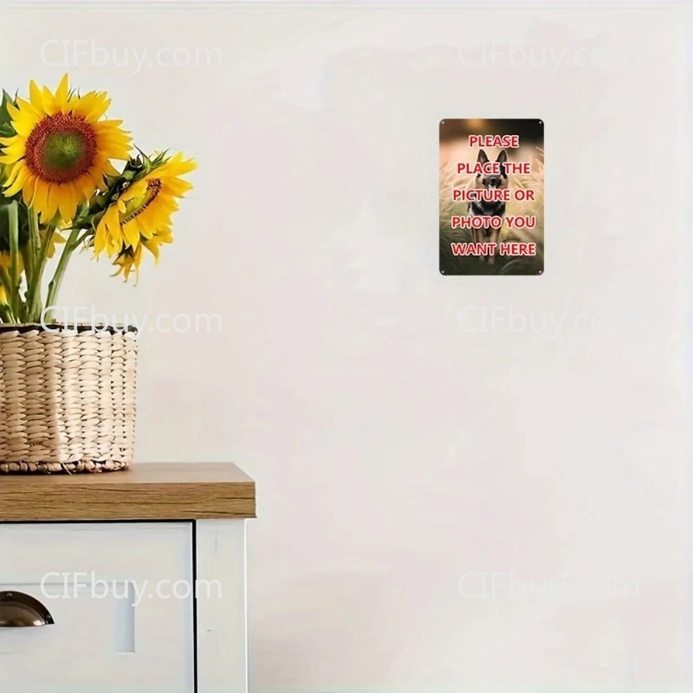 Home Bathroom Images - [2D Flat] Customizable 12x8 Inch Rustic