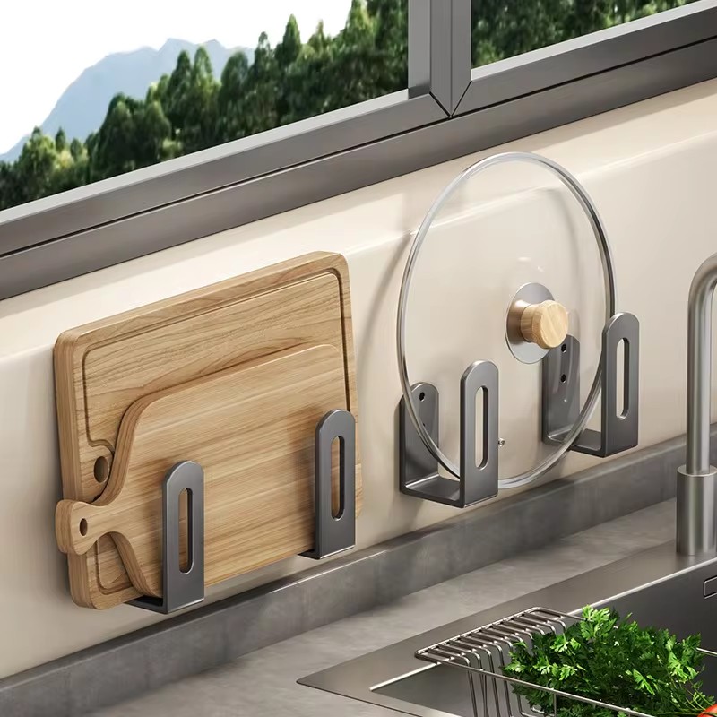 Tiny Home Bathroom Kitchen - 2pcs/set Pot Lid Rack Pot Cover