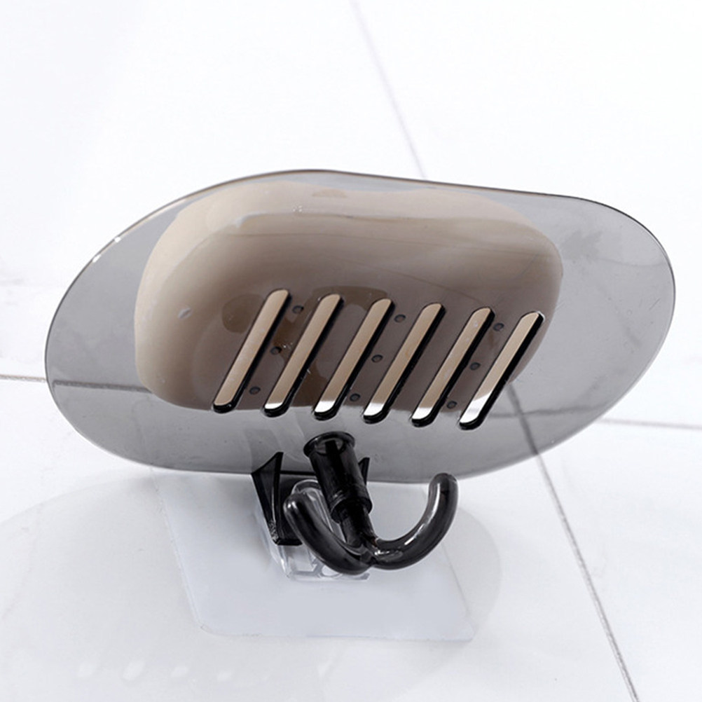Glass Soap Dish - 2Pcs Adhesive Free Suction Soap Holder