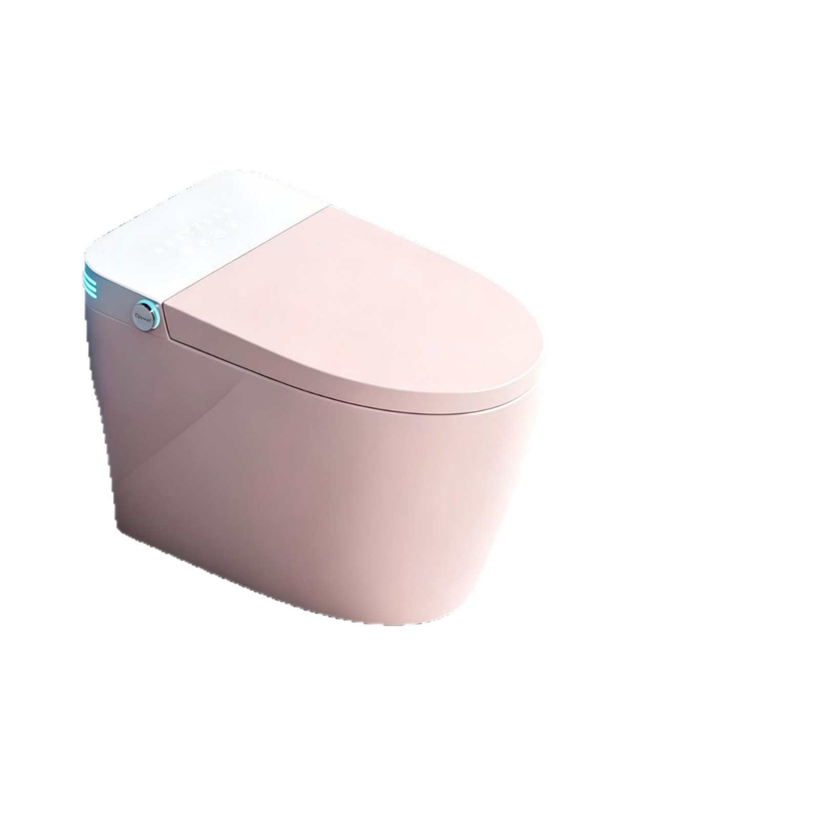 Home Bathroom Toilet - Smart Toilet, Pink, All-in-1 Automatic, No