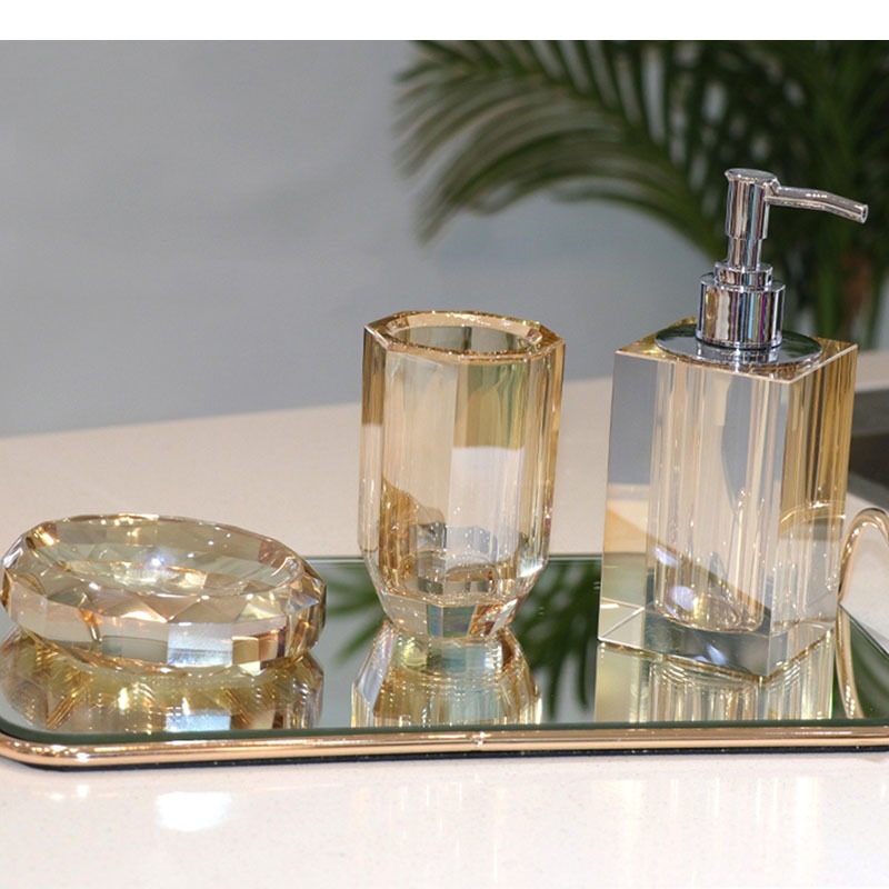 Zara Home Bathroom - Natural Crystal Bathroom Set Portable Soap