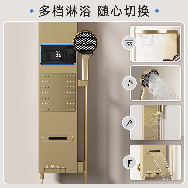 Space-Gray Smart Digital Displ - Home Bathroom Shower 评论和价格