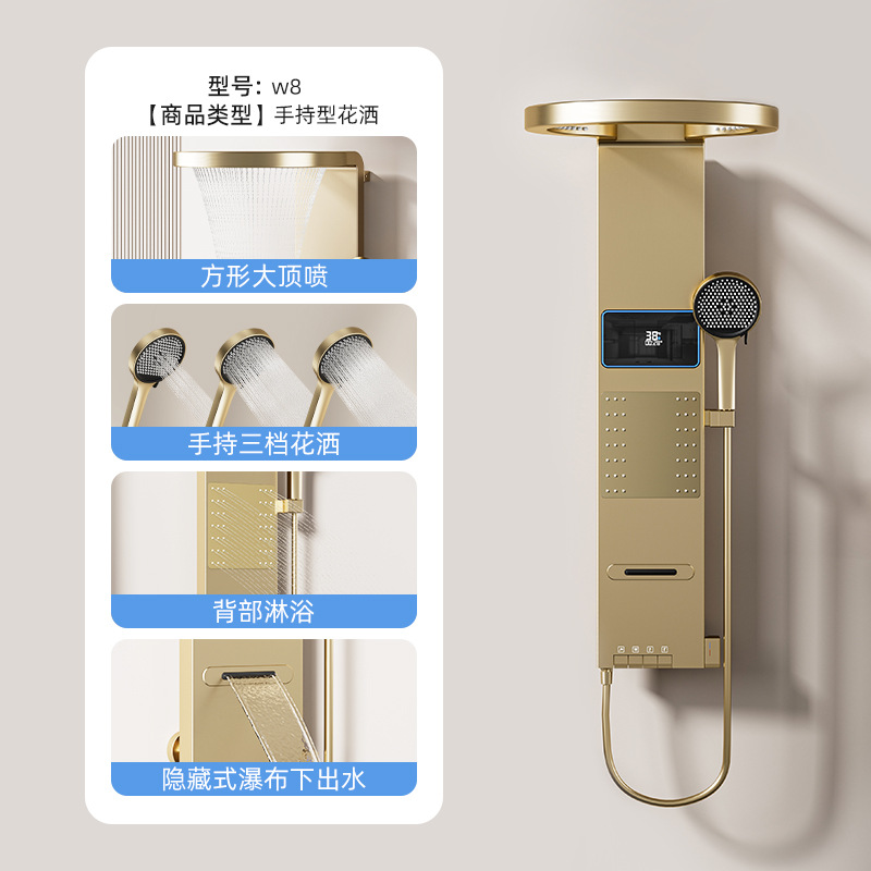 Space-Gray Smart Digital Displ - Home Bathroom Shower 评论和价格