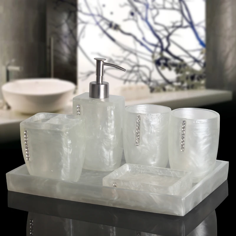 Pearl Texture Resin Bath Produ - Zara Home Bathroom 评论和价格