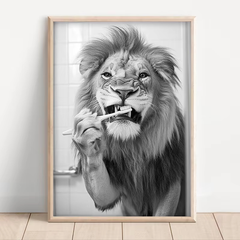 Black-and-white funny bathroom - Home Bathroom Images 评论和价格