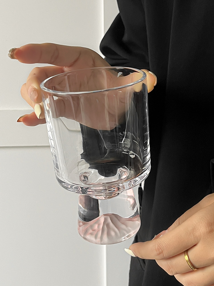 Pink Mountain Glass Cup Creati - Yamazaki Home Bathroom Storage 评论和价格