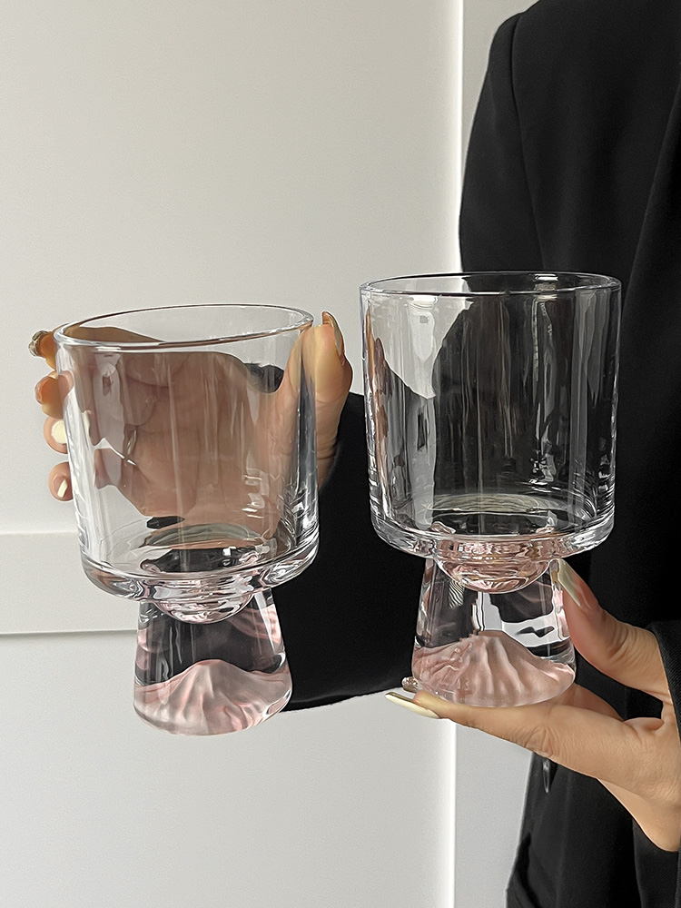 Pink Mountain Glass Cup Creati - Yamazaki Home Bathroom Storage 评论和价格