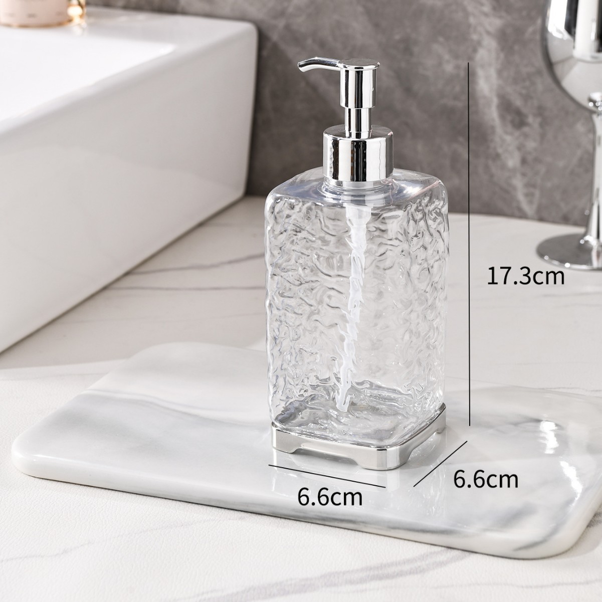 1pc Luxury Hand Sanitizer Bott - Home Bathroom Soap Dispenser 评论和价格