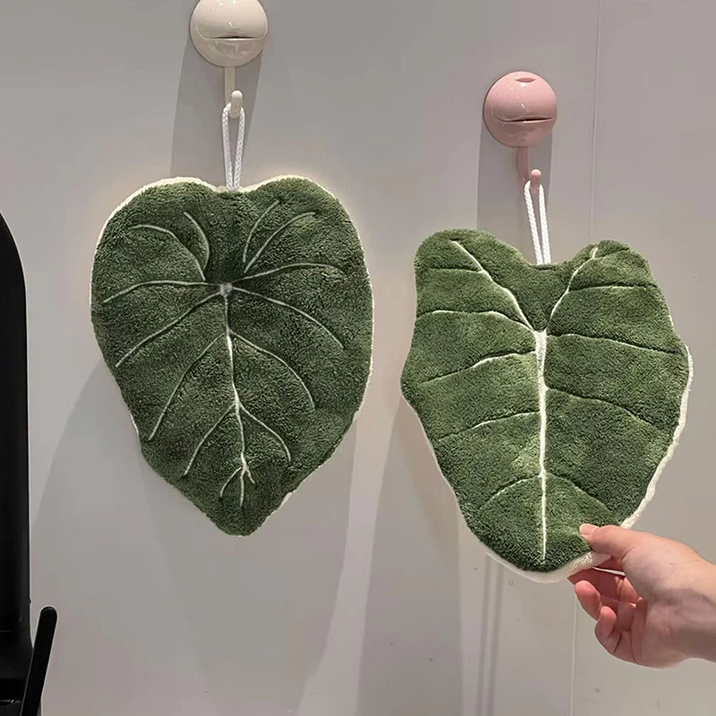 1PC Hot Plant Hand Towel Clean - Home Bathroom Equipment 评论和价格