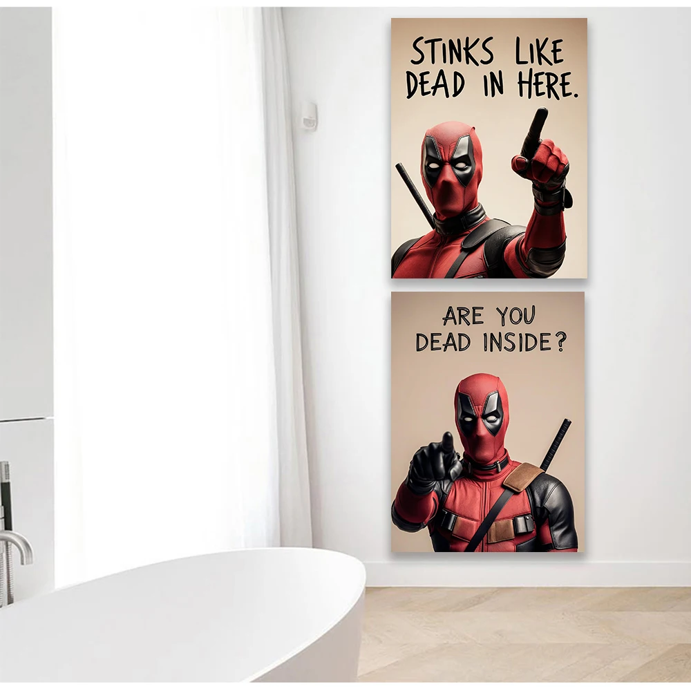 1PC  frameless Deadpool Funny  - Home Bathroom Toilet 评论和价格