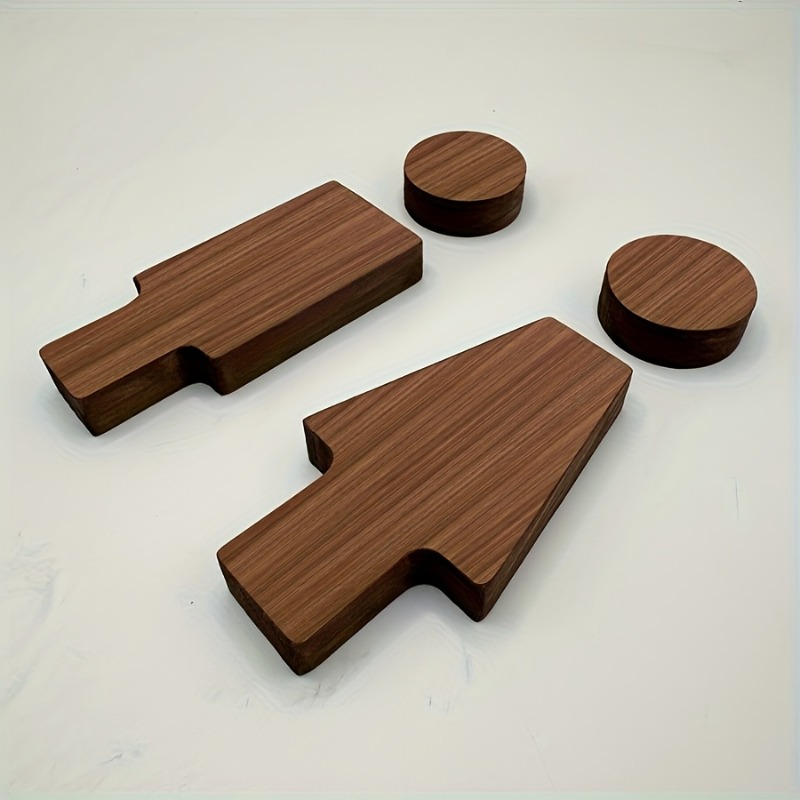 2PCS Wooden Bathroom Sign for  - Home Bathroom Equipment 评论和价格