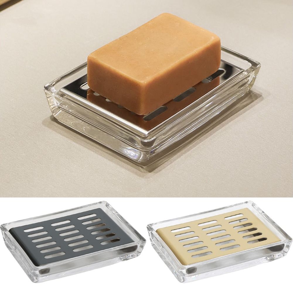 High-end Stainless Steel Glass - Glass Soap Dish 评论和价格