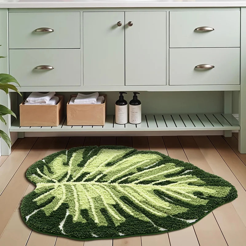 VIKAMA Non-Slip Bath Mat Green - Zara Home Bathroom Mat 评论和价格