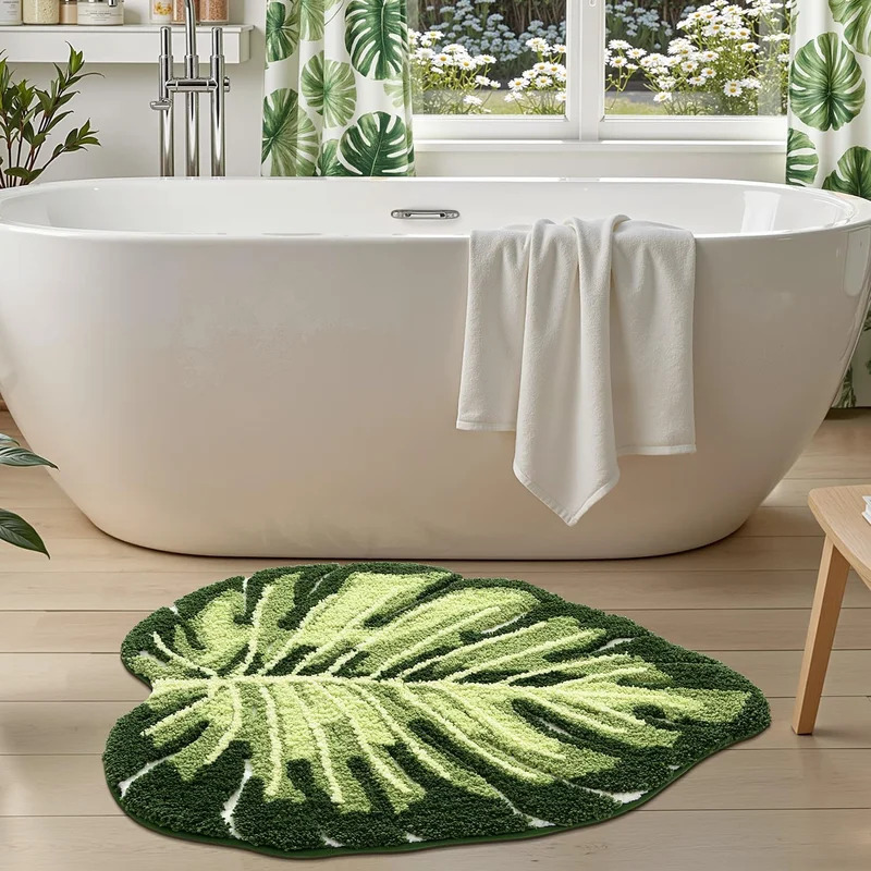 VIKAMA Non-Slip Bath Mat Green - Zara Home Bathroom Mat 评论和价格