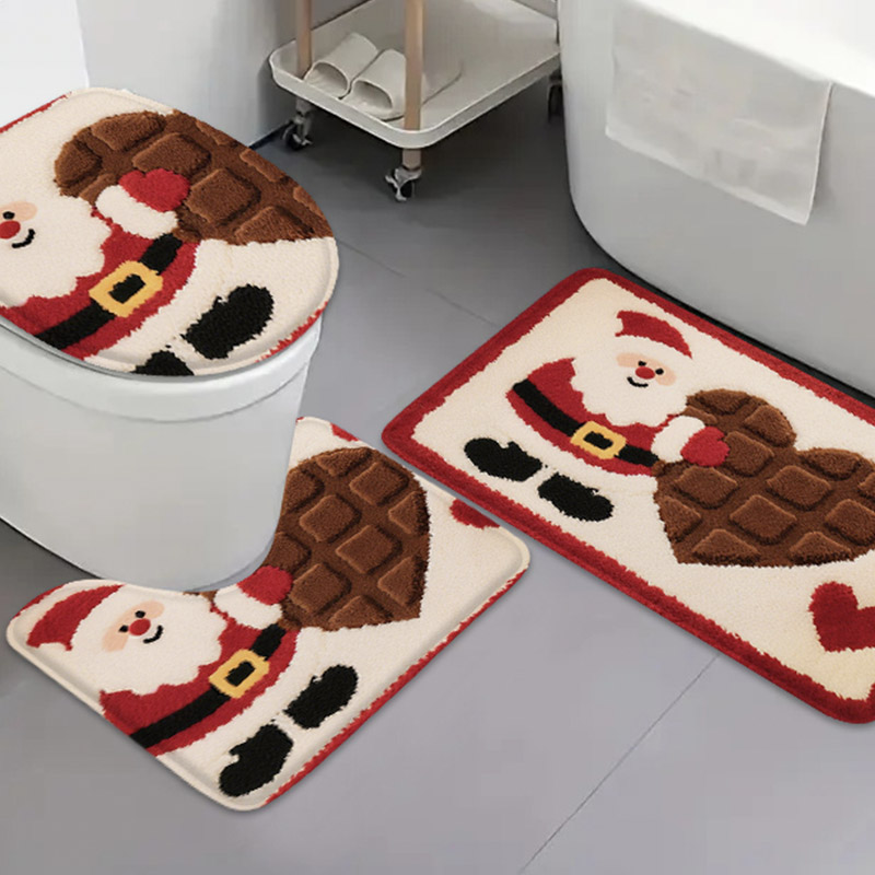 3pcs cartoon image flannel car - Home Bathroom Images 评论和价格