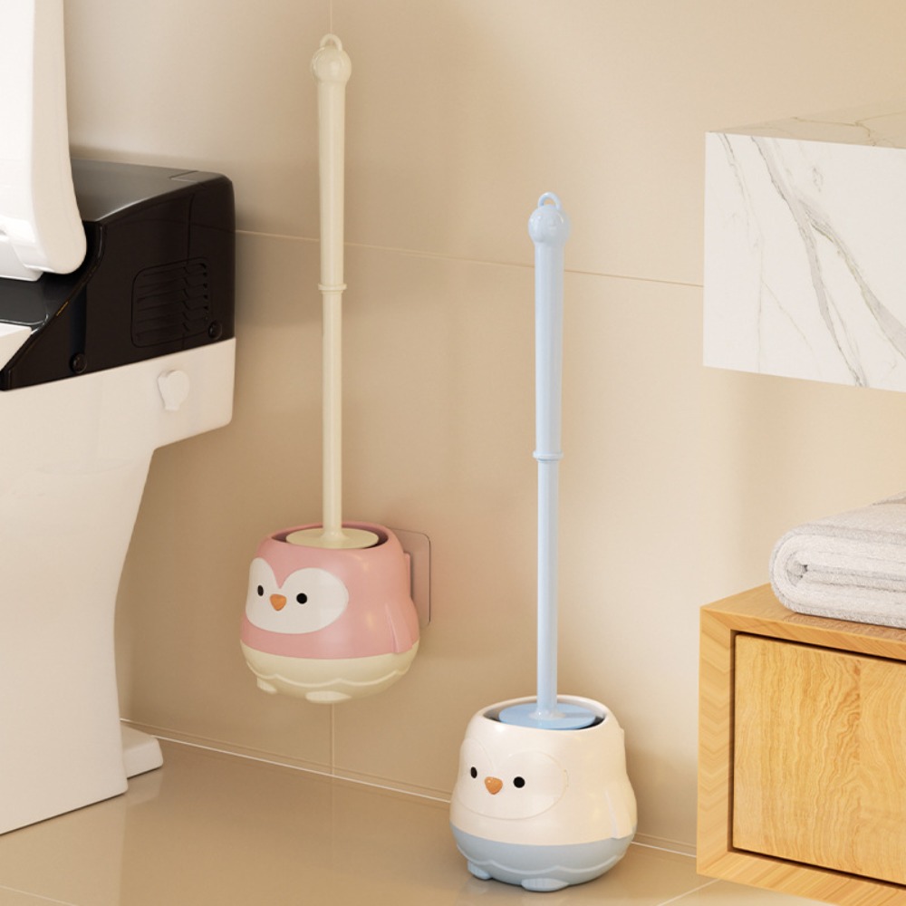 Toilet Brush with Stand Long H - Home Bathroom Cleaning Kit 评论和价格