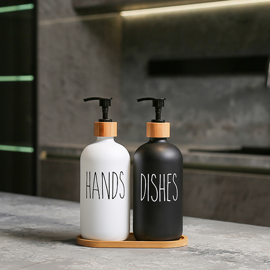 500ml Dish Soap Bottle Dispens - Home Bathroom Soap Dispenser 评论和价格