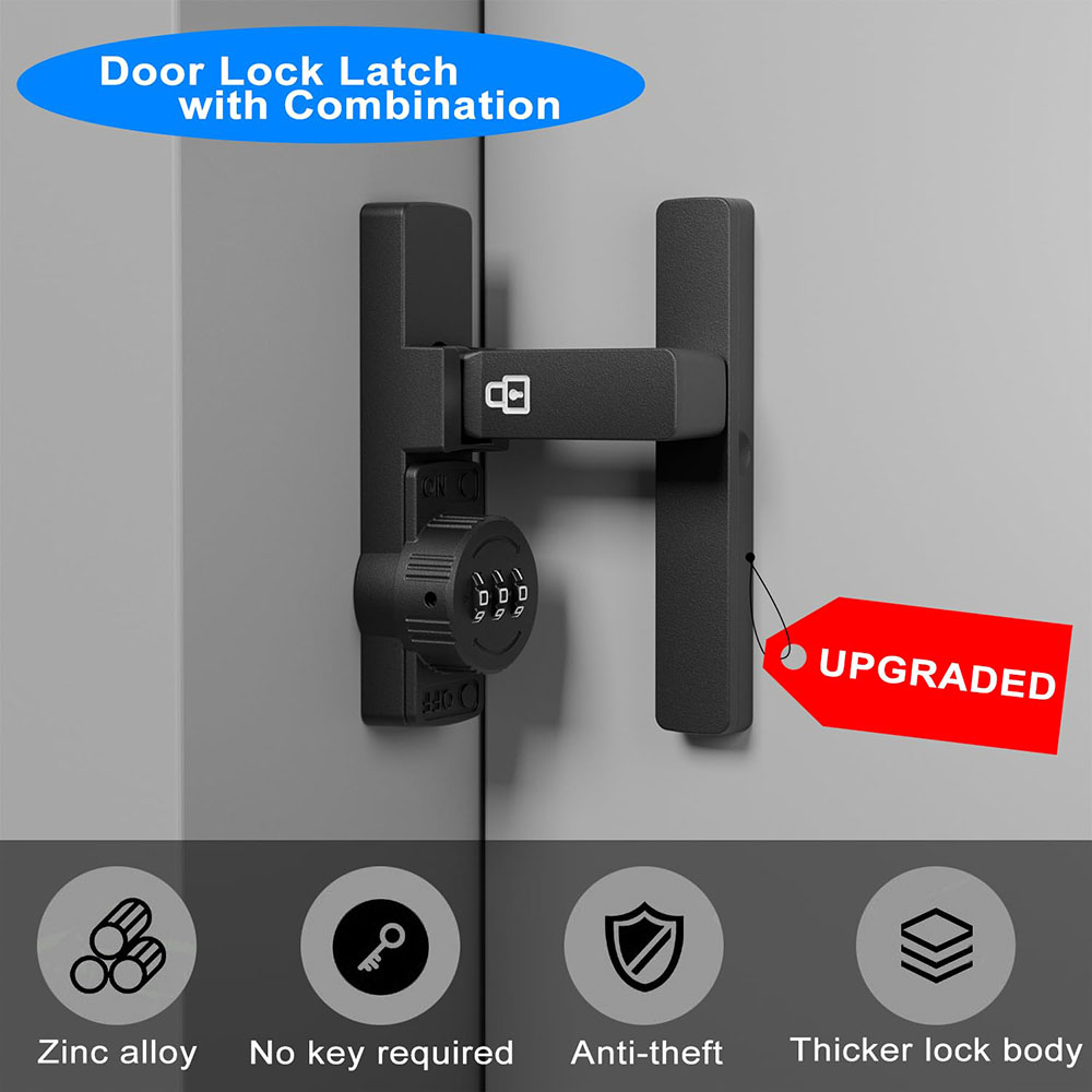 Security Barn Door Lock 3-Digi - Home Bathroom Cabinets 评论和价格