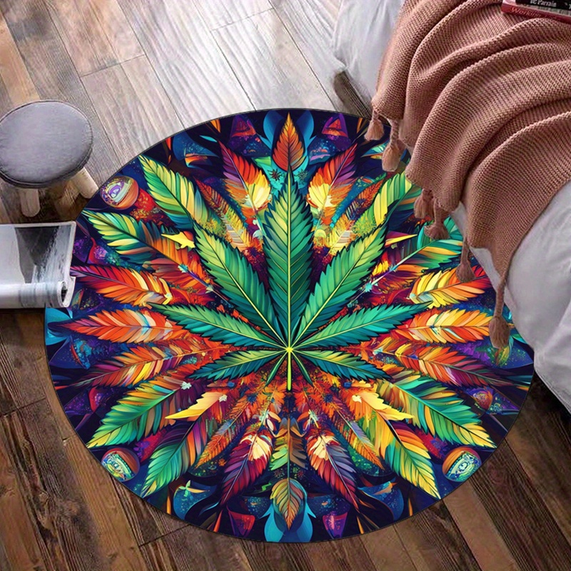 Colorful Feather Mandala Round - Home Bathroom Door Design 评论和价格