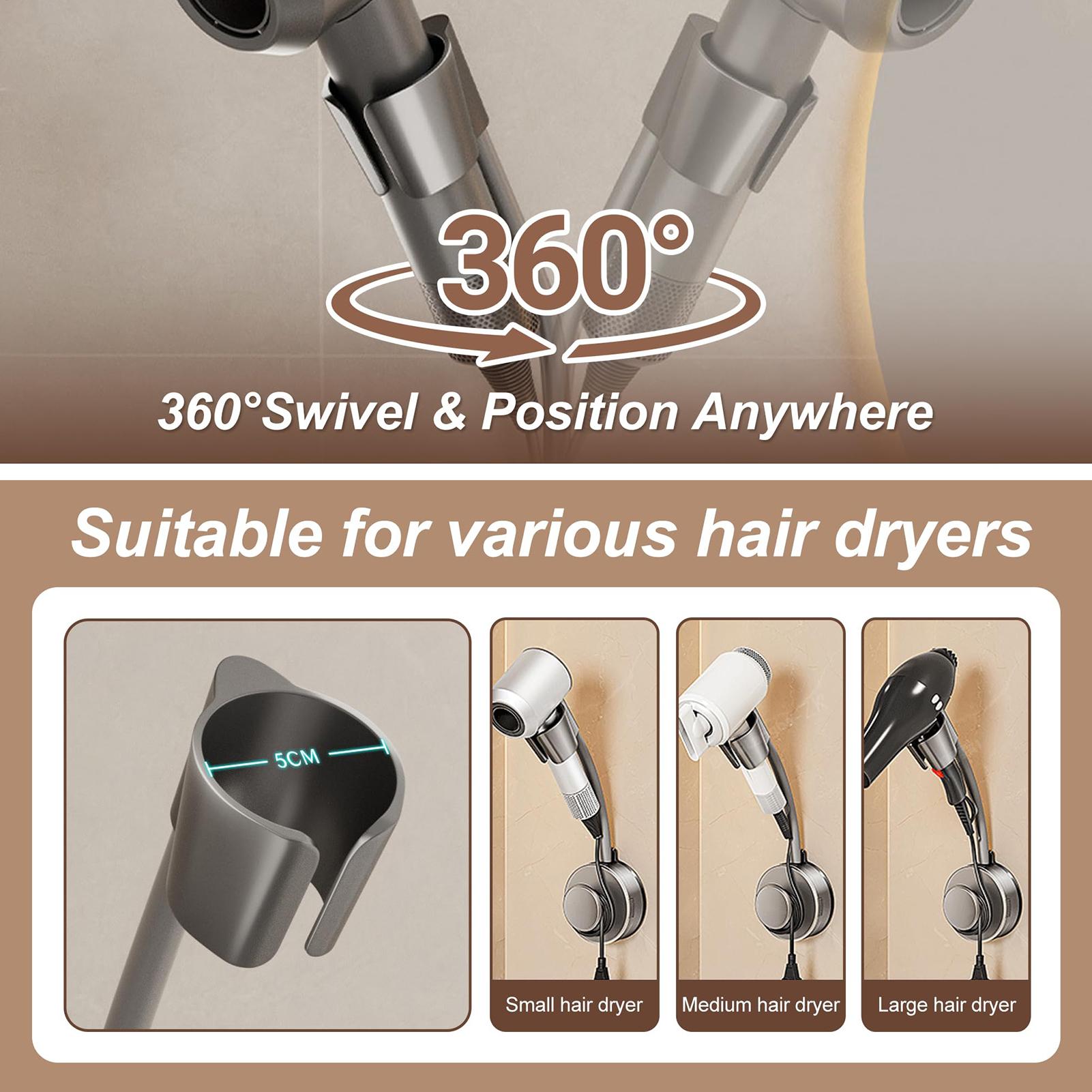 Blow Dryer Stand 360-Degree Ad - Home Bathroom Hand Dryer 评论和价格