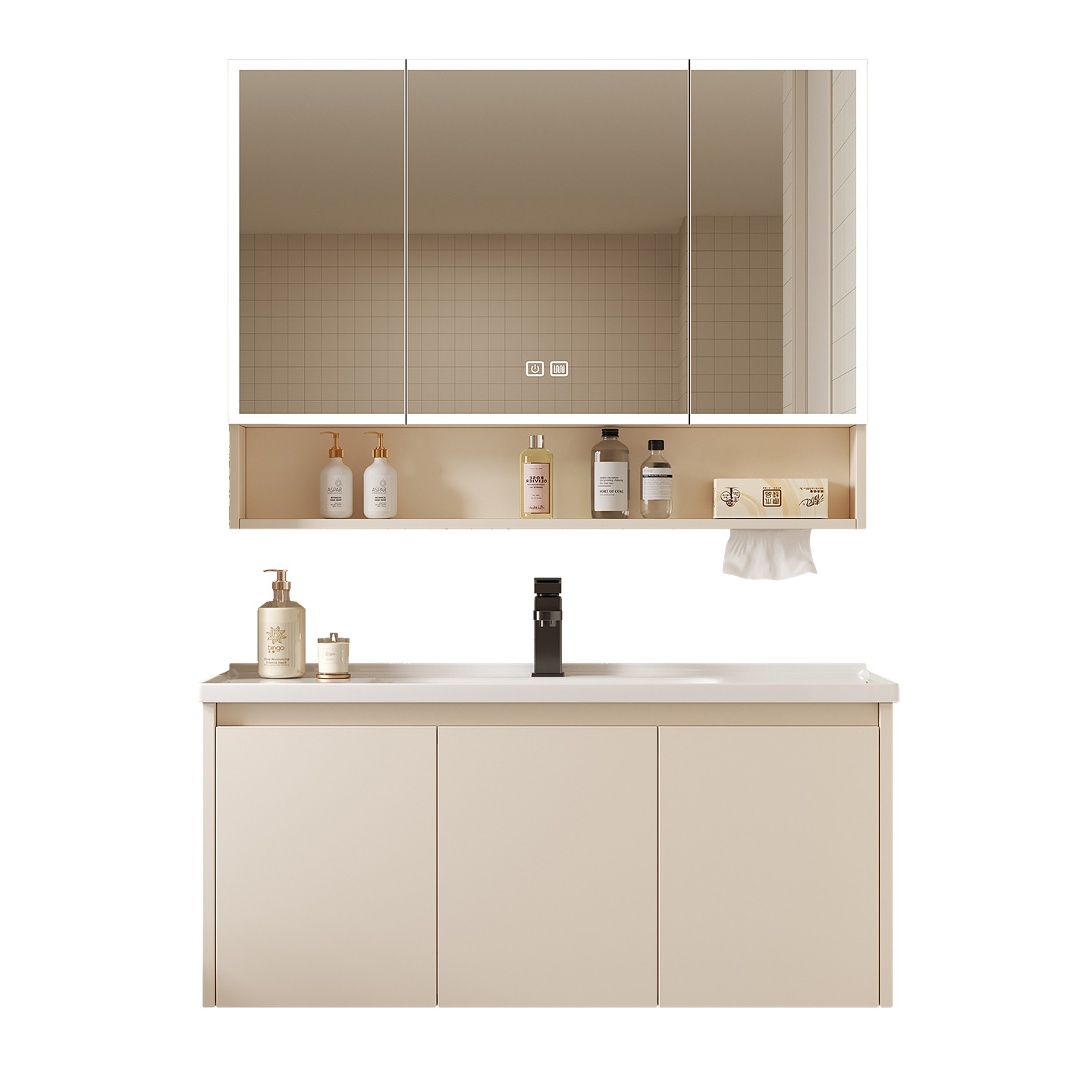 Space Aluminum Bathroom Smart  - Home Bathroom Cabinets 评论和价格