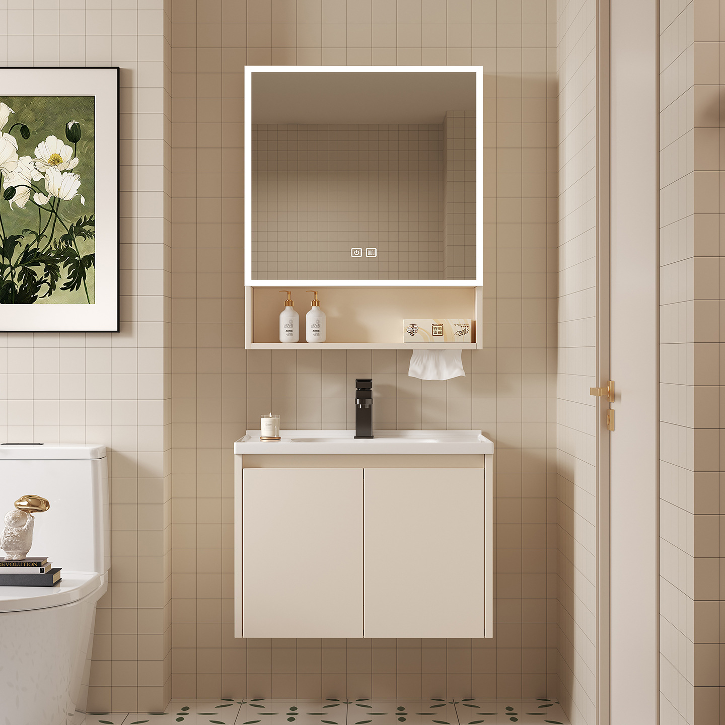 Space Aluminum Bathroom Smart  - Home Bathroom Cabinets 评论和价格