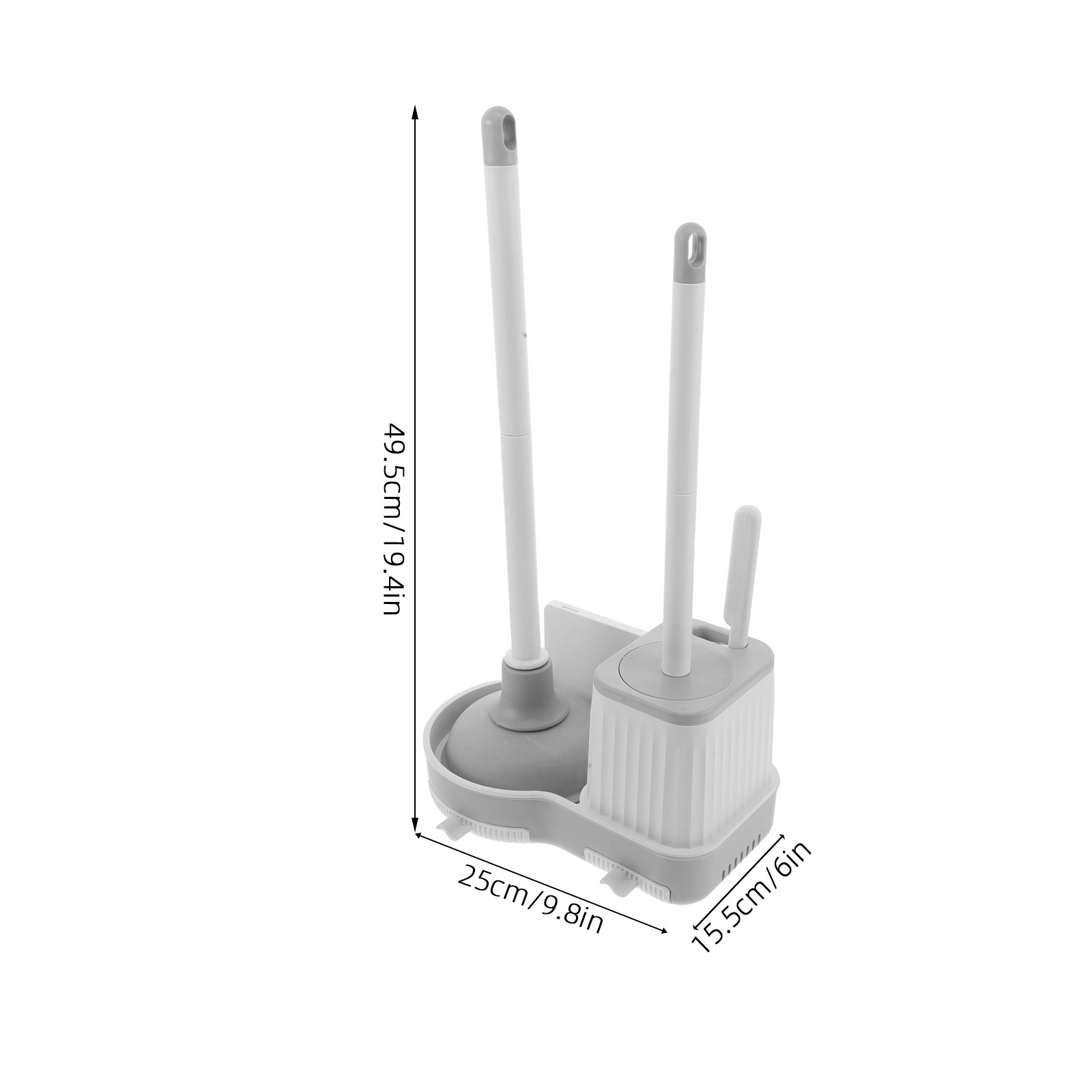 1Set Toilet Brush Set Wall-Mou - Home Bathroom Cleaning Kit 评论和价格