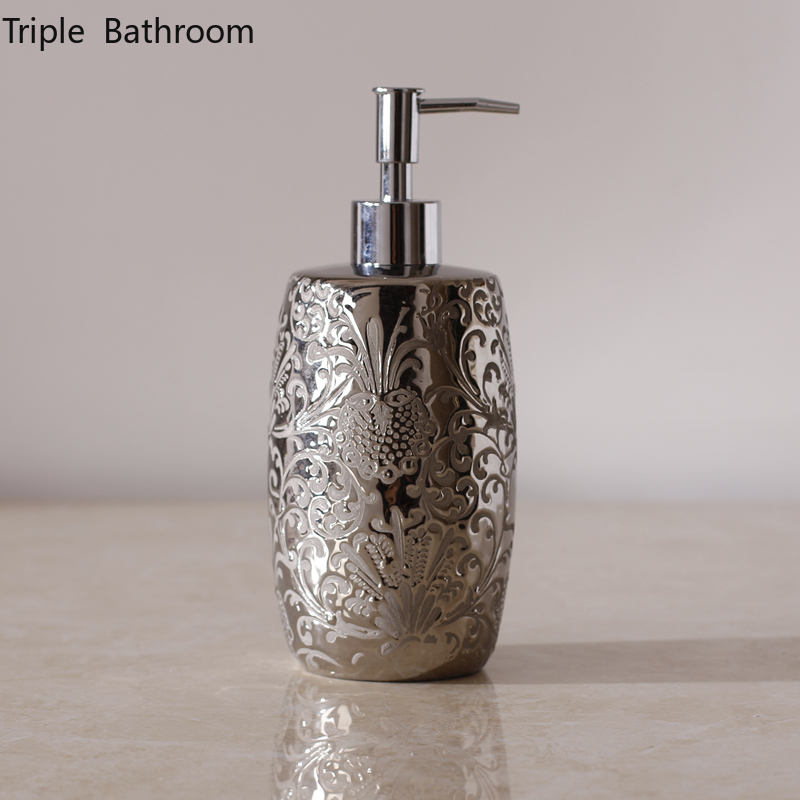 Silver Ceramics Shampoo Bottle - Zara Home Bathroom 评论和价格