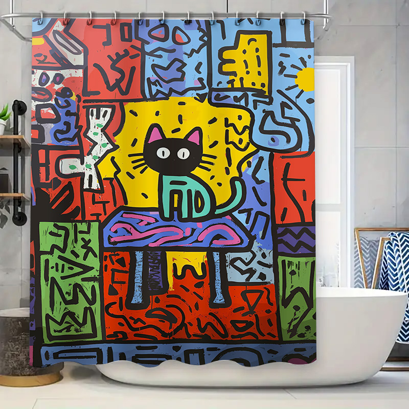Bright Graffiti Abstract Cat S - Home Bathroom Remodel 评论和价格
