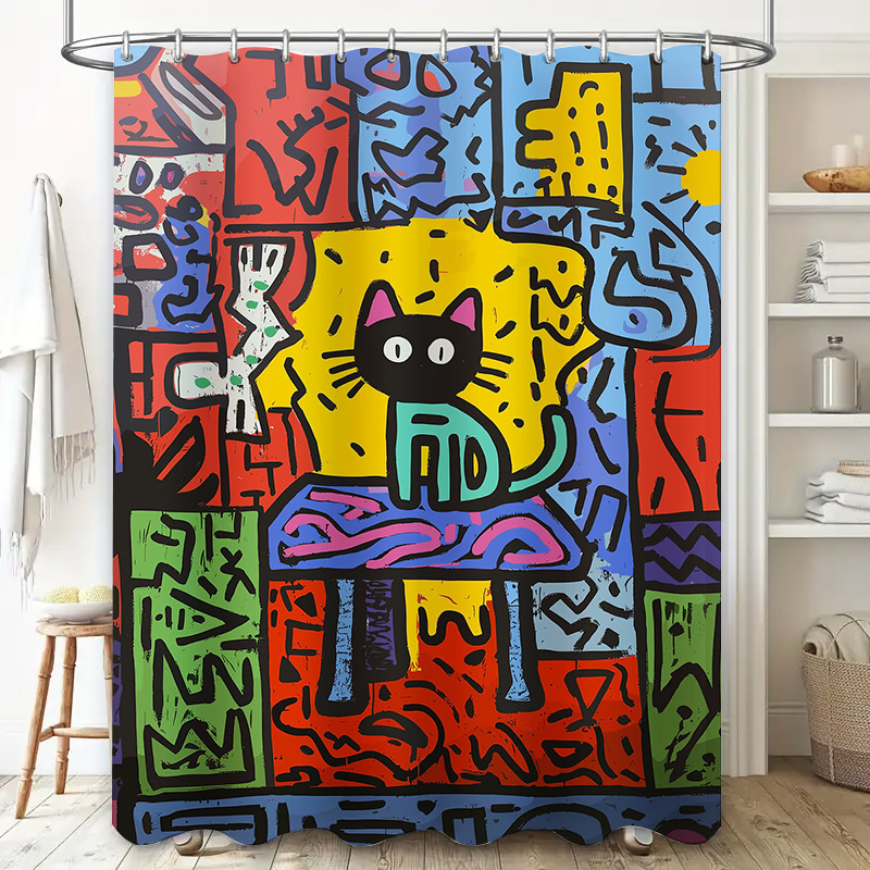 Bright Graffiti Abstract Cat S - Home Bathroom Remodel 评论和价格