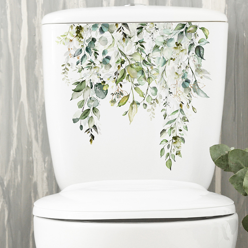 Fresh Green Plant Leaves Bathr - Home Bathroom Remodel 评论和价格