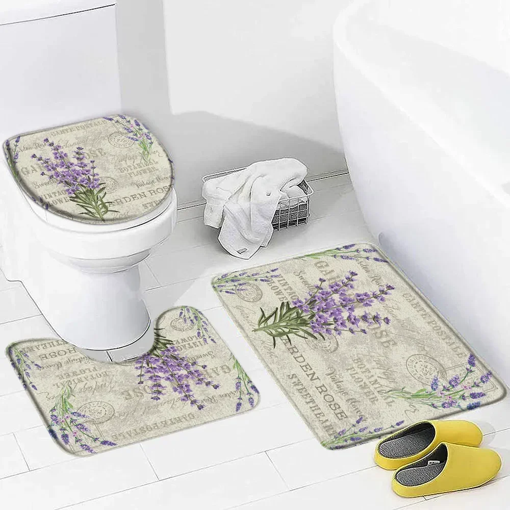 Purple Lavender Bath Mat Set N - Zara Home Bathroom Mat 评论和价格