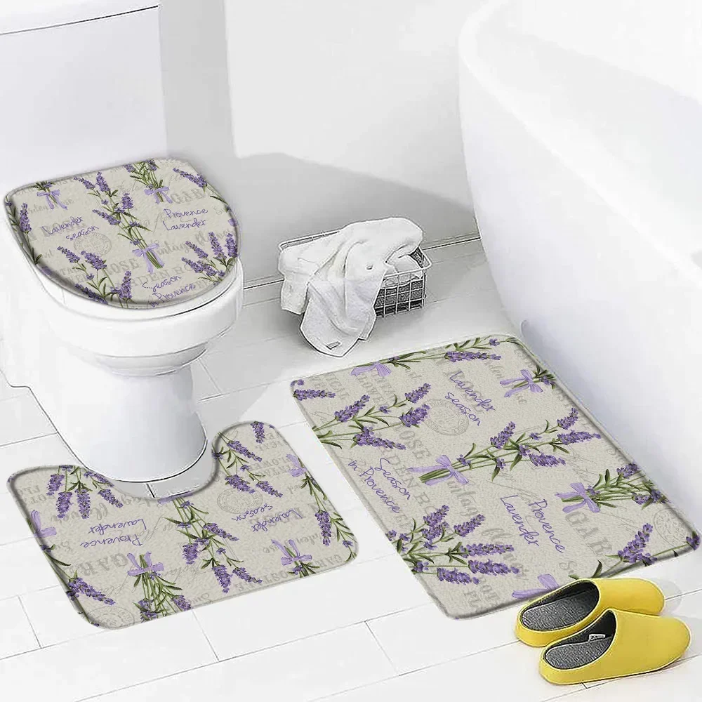 Purple Lavender Bath Mat Set N - Zara Home Bathroom Mat 评论和价格