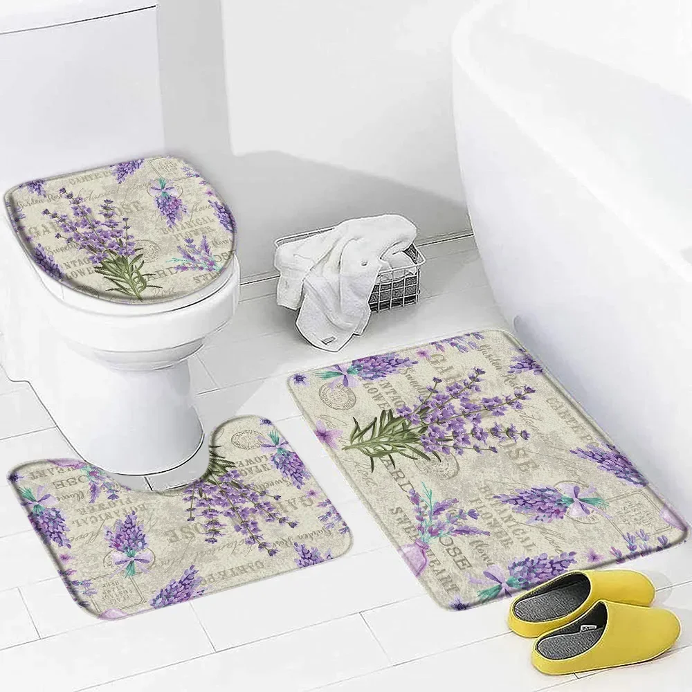 Purple Lavender Bath Mat Set N - Zara Home Bathroom Mat 评论和价格