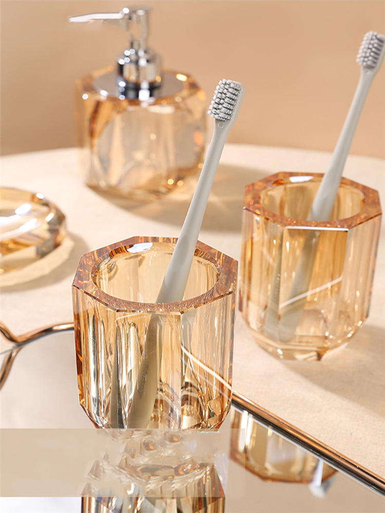 Bathroom Set Crystal Glass Liq - Glass Soap Dish 评论和价格