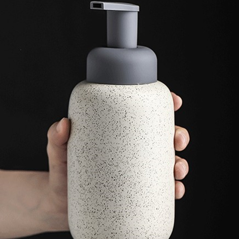 Bathroom Ceramic Mousse Dispen - Home Bathroom Soap Dispenser 评论和价格