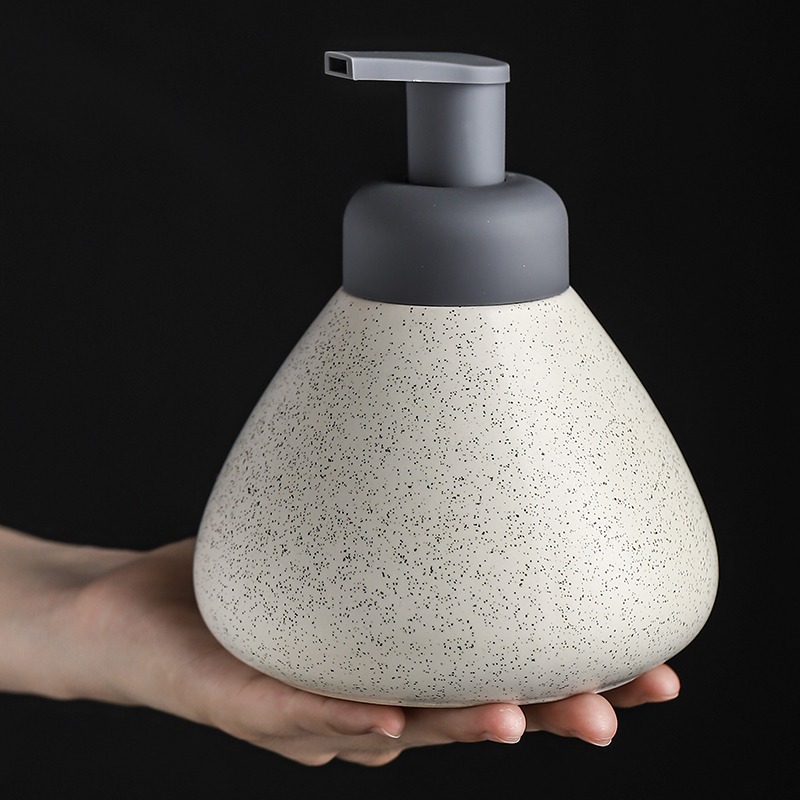 Bathroom Ceramic Mousse Dispen - Home Bathroom Soap Dispenser 评论和价格