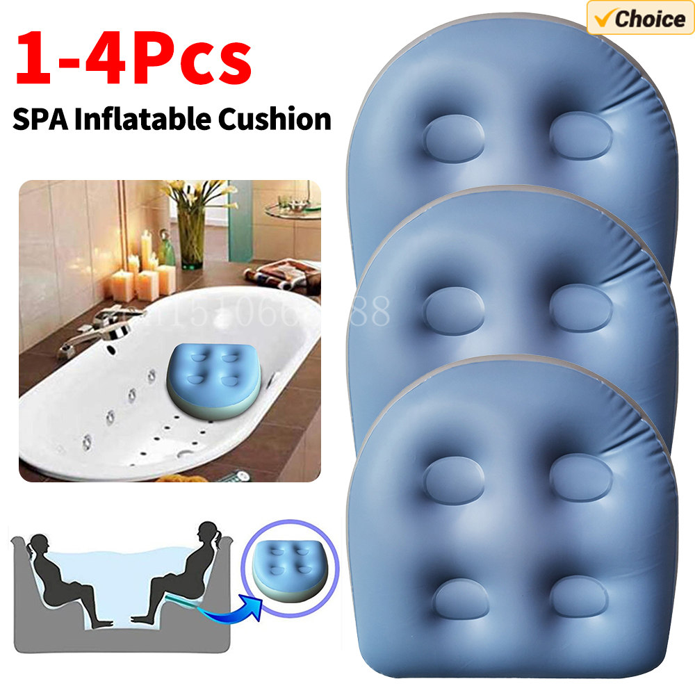 1-4 PCS SPA Inflatable Cushion - Bathtub Pillow Inflatable 评论和价格