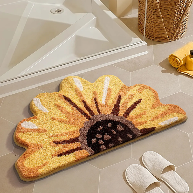 VIKAMA Small Fresh Green Leaf  - Zara Home Bathroom Mat 评论和价格