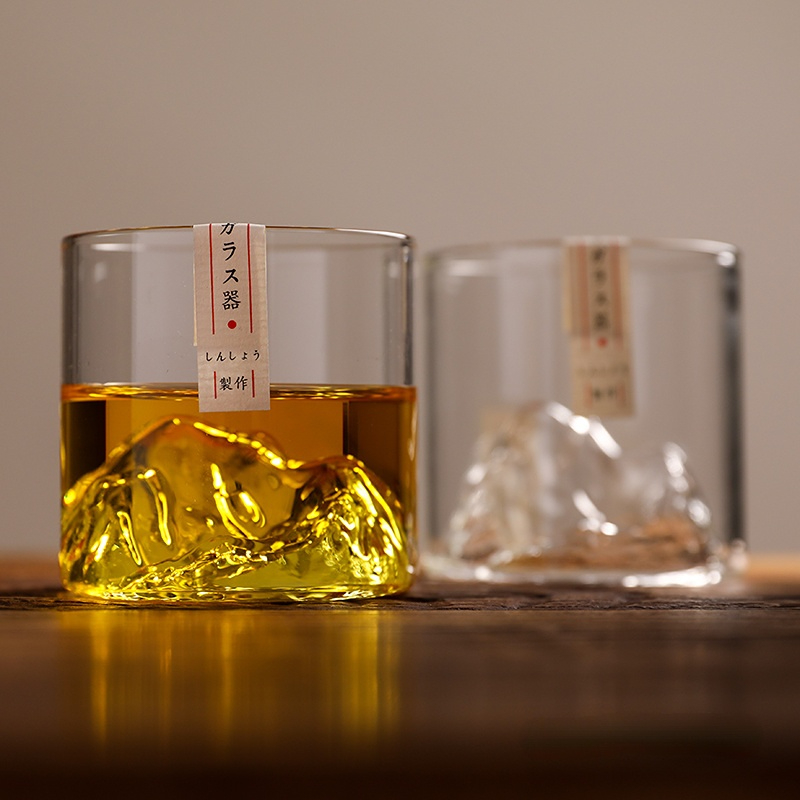 Japan 3D Mountain Whiskey Glas - Yamazaki Home Bathroom Storage 评论和价格