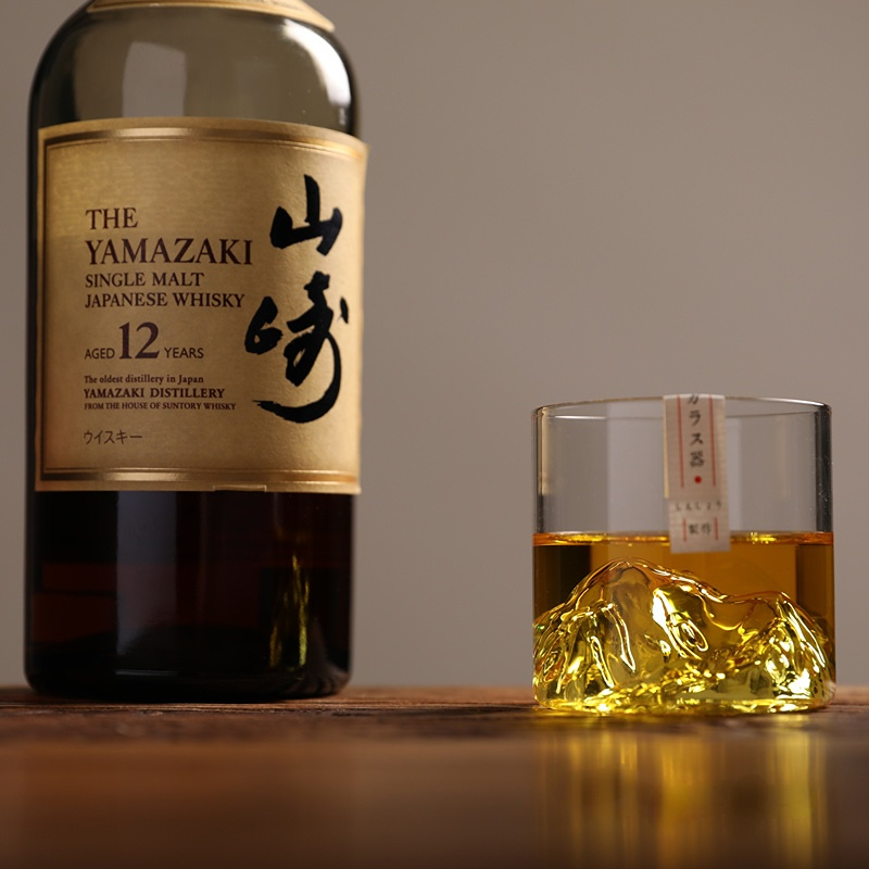 Japan 3D Mountain Whiskey Glas - Yamazaki Home Bathroom Storage 评论和价格
