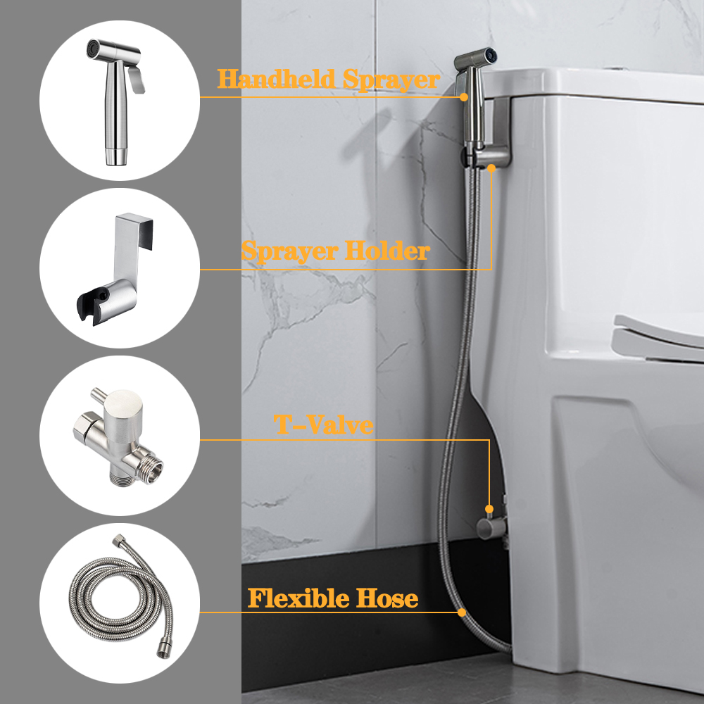 Handheld Toilet Bidet Sprayer  - Home Bathroom Cleaning Kit 评论和价格
