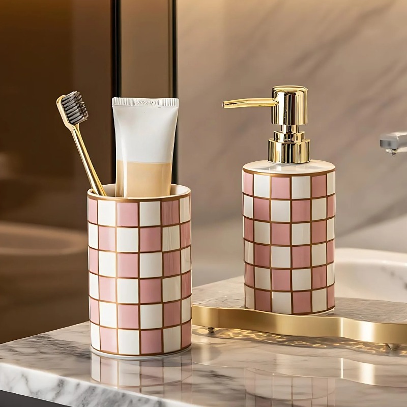 Luxury Cylindrical Ceramic Lot - Zara Home Bathroom 评论和价格