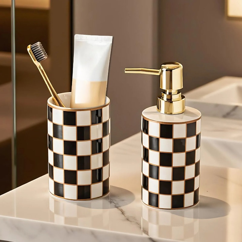 Luxury Cylindrical Ceramic Lot - Zara Home Bathroom 评论和价格