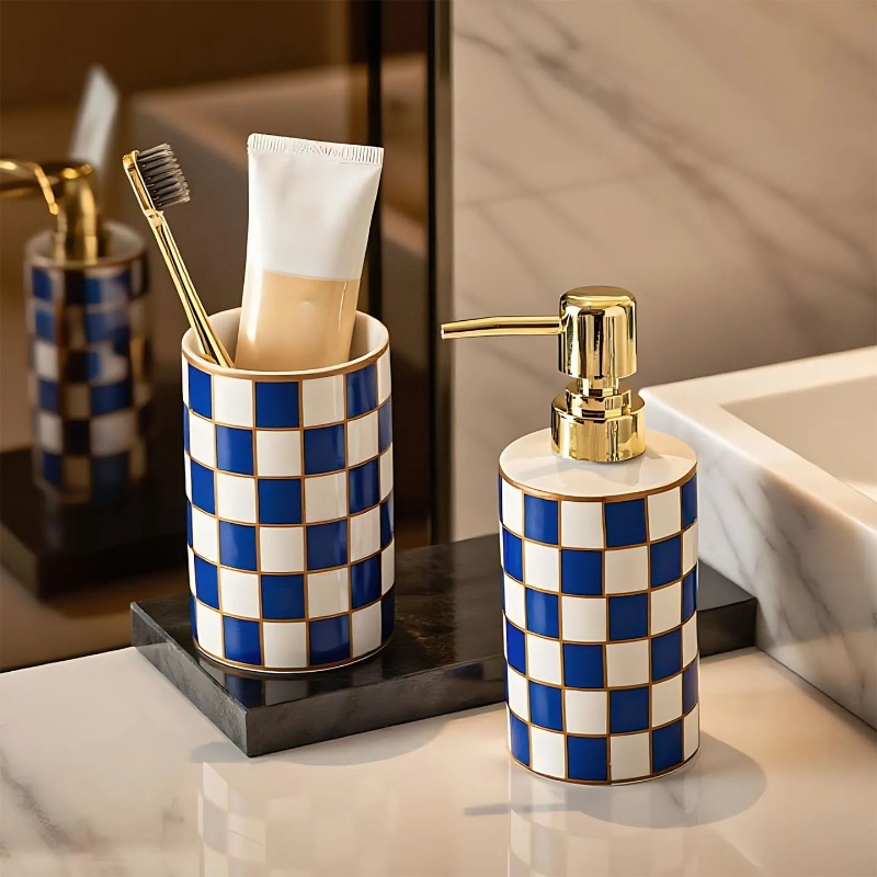 Luxury Cylindrical Ceramic Lot - Zara Home Bathroom 评论和价格